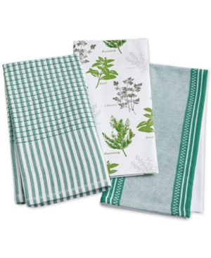 Martha Stewart Collection Green Kitchen Towels, Set of 3, Created for  Macy's - Macy's