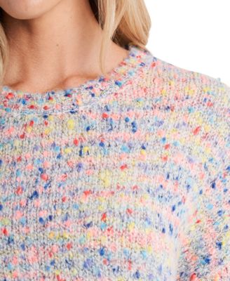 CeCe Rainbow Marled-Knit Sweater 