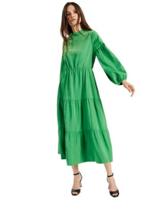 Alfani Petite Tiered Midi Dress, Created for Macy's - Macy's