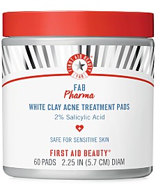 FAB Pharma White Clay Acne Treatment Pads