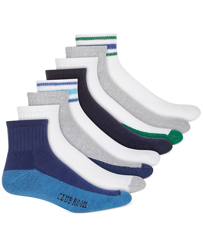 Club Room Men's Ankle Socks - 8-Pack, Created for Macy's - Macy's