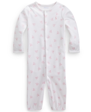 Ralph Lauren Baby Girls Printed Cotton Coverall