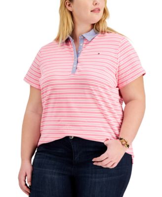 tommy hilfiger women's plus size polo shirts