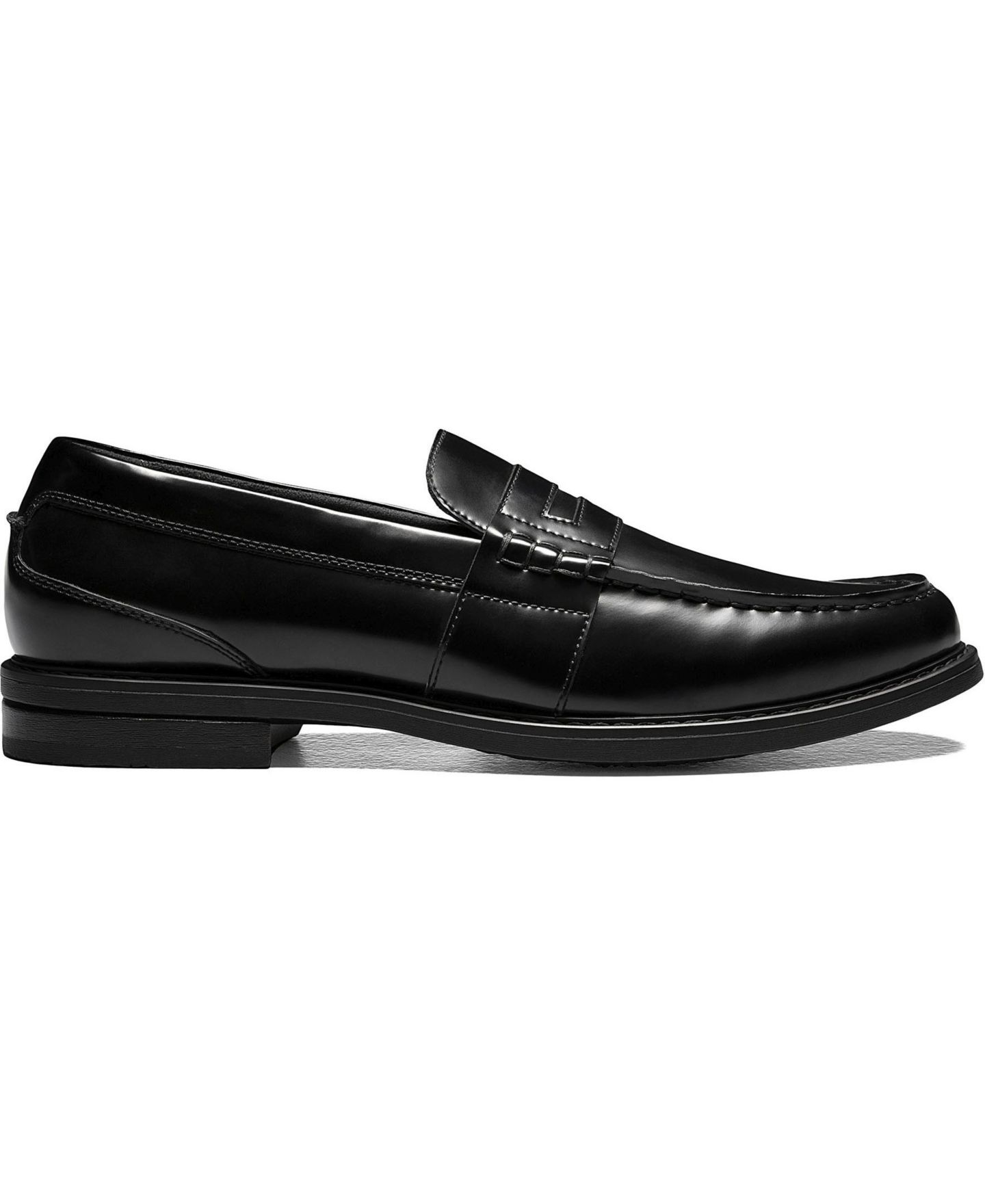 Мужские туфли Nunn Bush Lincoln Moc Toe Penny Loafer, цвет: Чёрный — фото 2