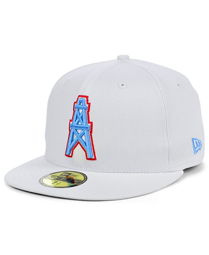 Houston Oilers New Era Fitted Vintage Hat Hat Cap Size 6 7/8