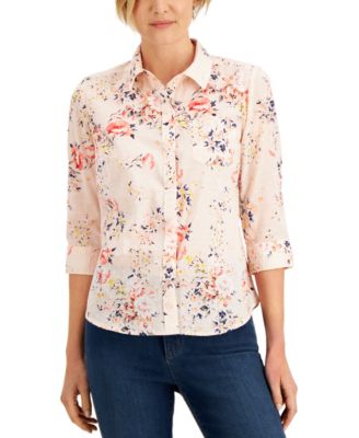 macy's petite dressy blouses