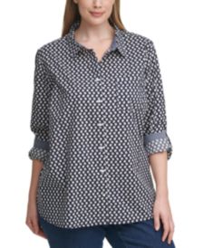 Plus Size Cotton Daisy Tunic Shirt