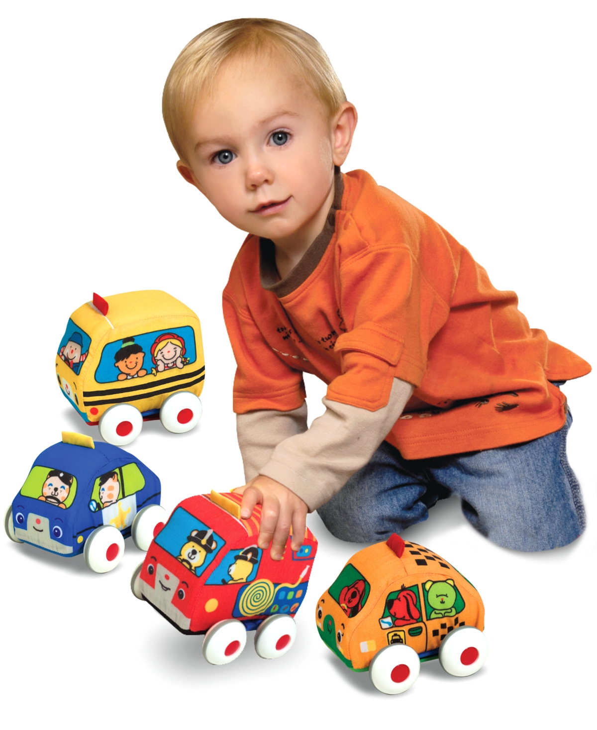 Shop Melissa & Doug Kids' Pull-back Vehicle Toys In Multi