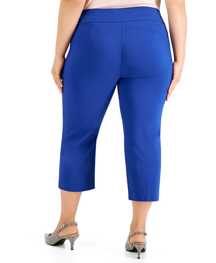 Alfani Plus Size PullOn Capri Pants, Created for Macy's Macy's