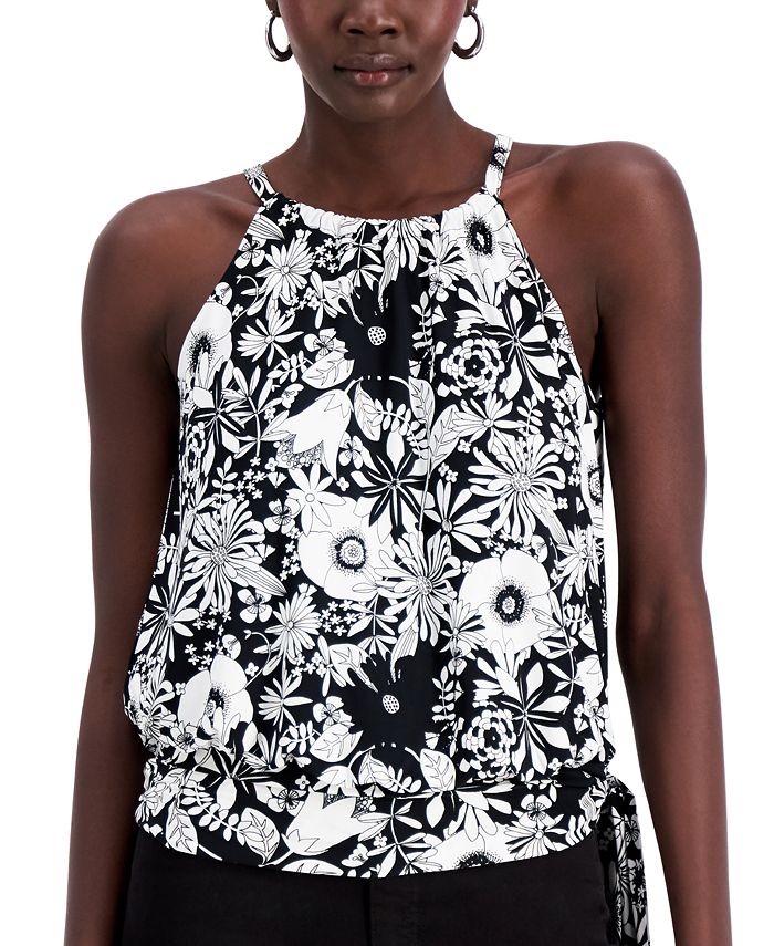 INC International Concepts Printed Halter Top, Created for Macy's - Macy's