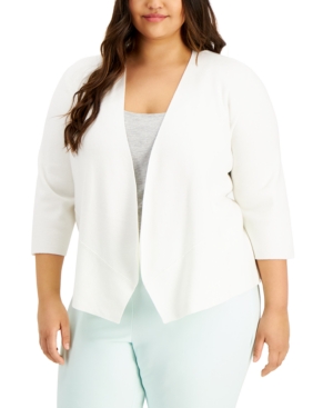 Alfani Plus Size Cozy Open-Front Cardigan Created for Macy's
