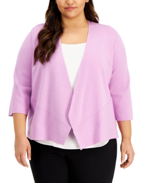 Alfani Plus Size Cozy Open-Front Cardigan Created for Macy's