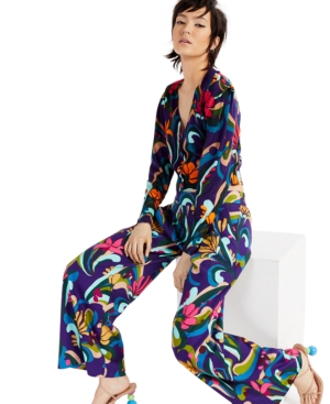 Inc Printed Puff-Sleeved Cardigan Created for Macy's