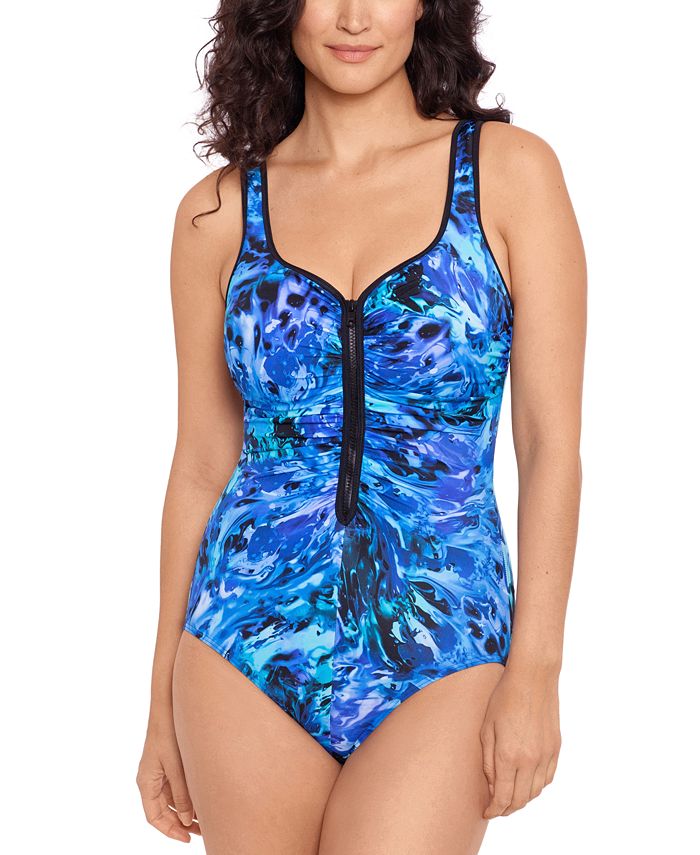 Reebok sales zipper swimsuit