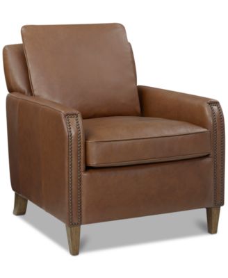 thomasville leather chair