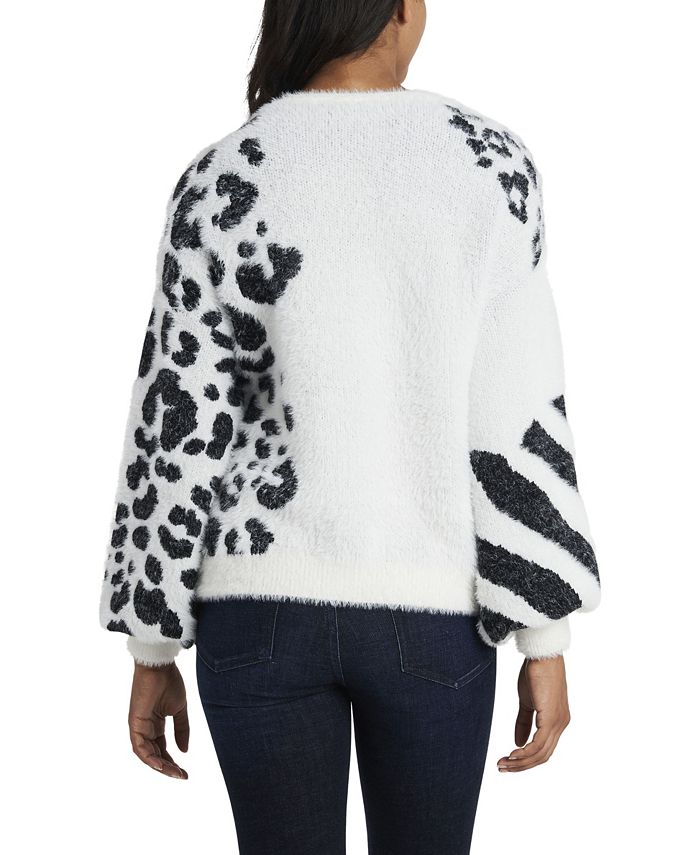 vince camuto zebra sweater