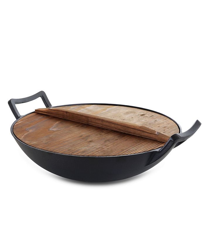 Myland ** 30cm/1.5mm Heavy Duty Iron Wok - CHEF's DEPOT - View #14