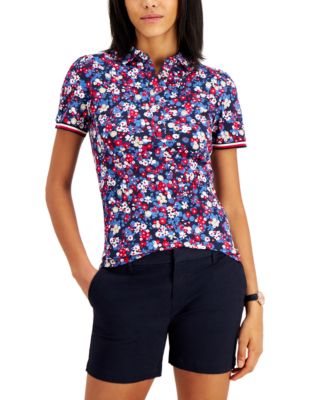 tommy hilfiger floral polo