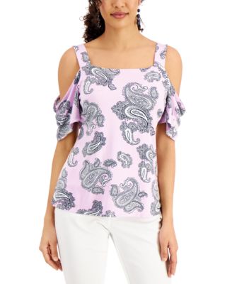 macys purple tops