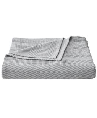 CLOSEOUT! Chevron Stripe Yarn Dye Cotton Blanket, Twin