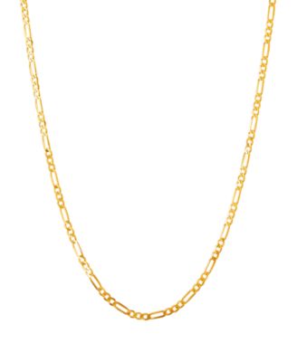 Polished Figaro Link Chain 1.85mm Collection In 10k Gold