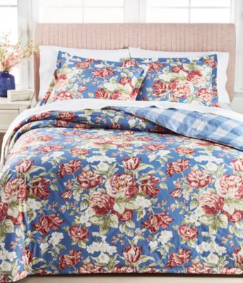 Martha Stewart Collection - Vintage Floral 3Pc Quilt Set F
