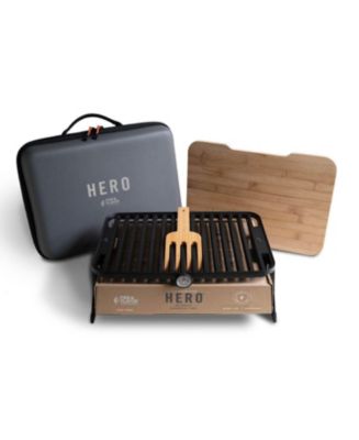 CosmoGrill Griglia per barbecue da giardino portatile per affumicatore all'aperto a carbone XXL con copertura premium