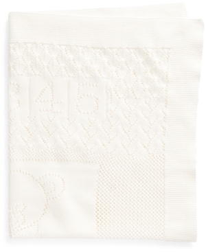 Ralph Lauren Baby Boys Bear Pointelle Cotton Blanket