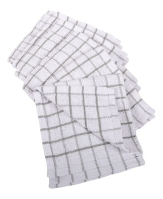 Checkered Terry Dishcloth, Set of 6