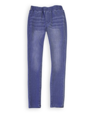 Calvin Klein Big Girls Logo Waist Jeggings
