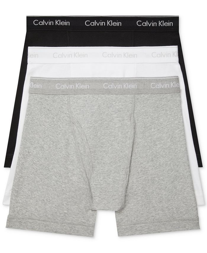 Calvin Klein Men's 3-Pack Cotton Classics Boxer Briefs & Reviews -  Underwear & Socks - Men - Macy's