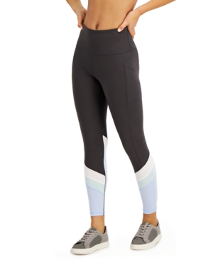 Ideology Colorblocked High-Waist 7/8 Length Leggings Created for Macy's