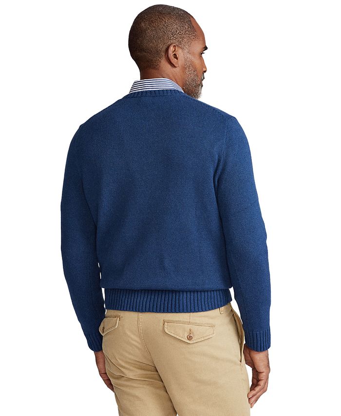 Polo Ralph Lauren Men's Cotton Crewneck Sweater & Reviews - Sweaters ...