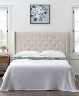 Dream Collection Wingback King Size Upholstered Headboard Macy s
