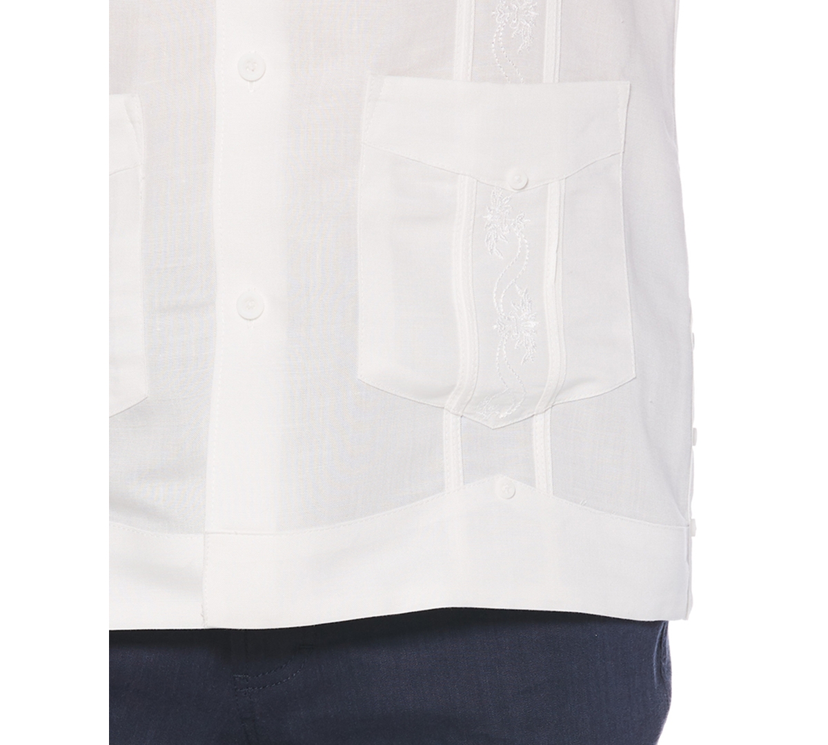 Cubavera Short-Sleeve Embroidered Guayabera Shirt