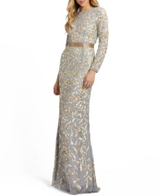 MAC DUGGAL Allover Sequin Gown ...