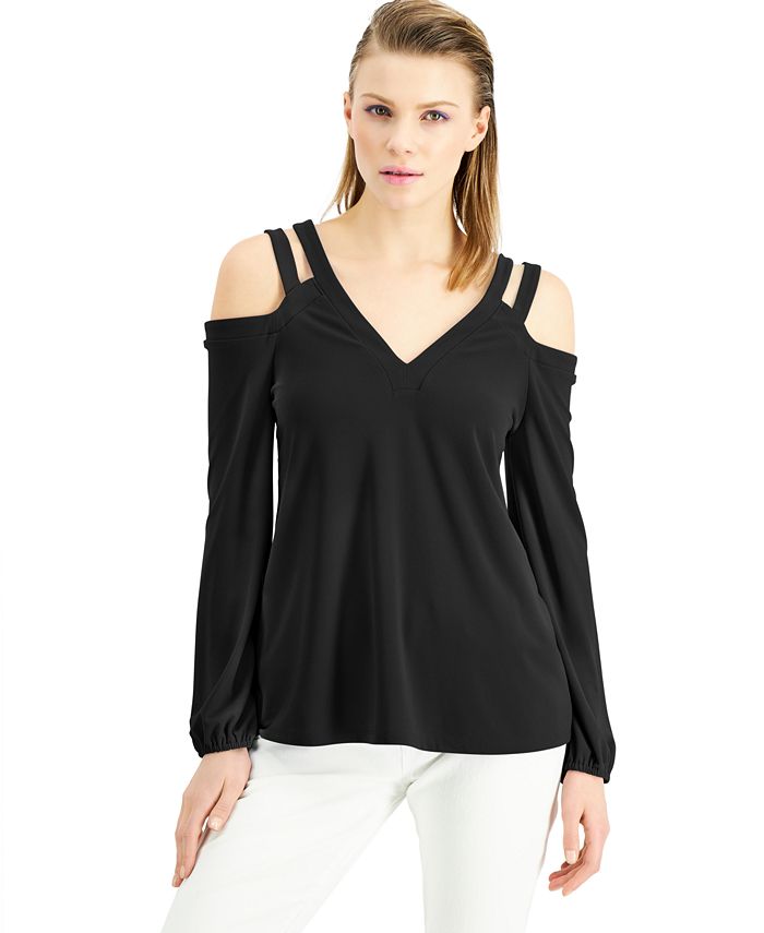 INC International Concepts INC Cutout Cold-Shoulder Top, Created for ...