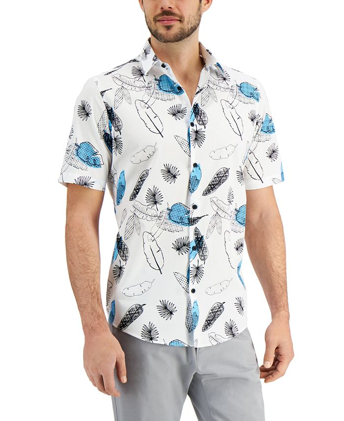 Alfani Men's New Age Flower Shirt, Created for Macy's & Reviews ...