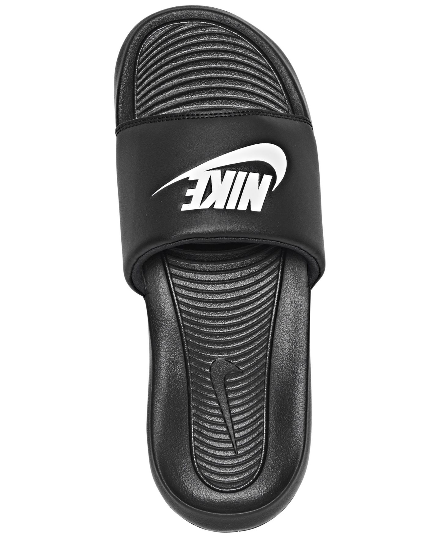 Женские сандалии Nike Victori One Slide, цвет: Чёрный / Белый — фото 5