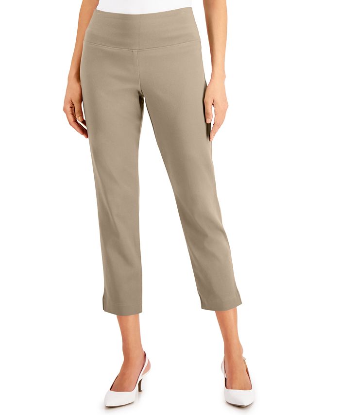 JM Collection Charmed Straight-Leg Cropped Pants, Created for Macy's ...