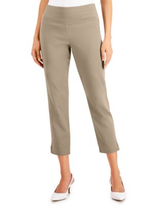 JM Collection Charmed Straight-Leg Cropped Pants, Created for Macy's ...