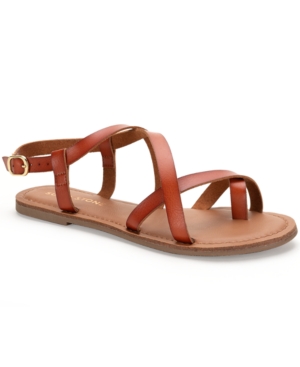 Sun + Stone Roxxie Asymetrical Flat Sandals Created For Macy's Women's Shoes
