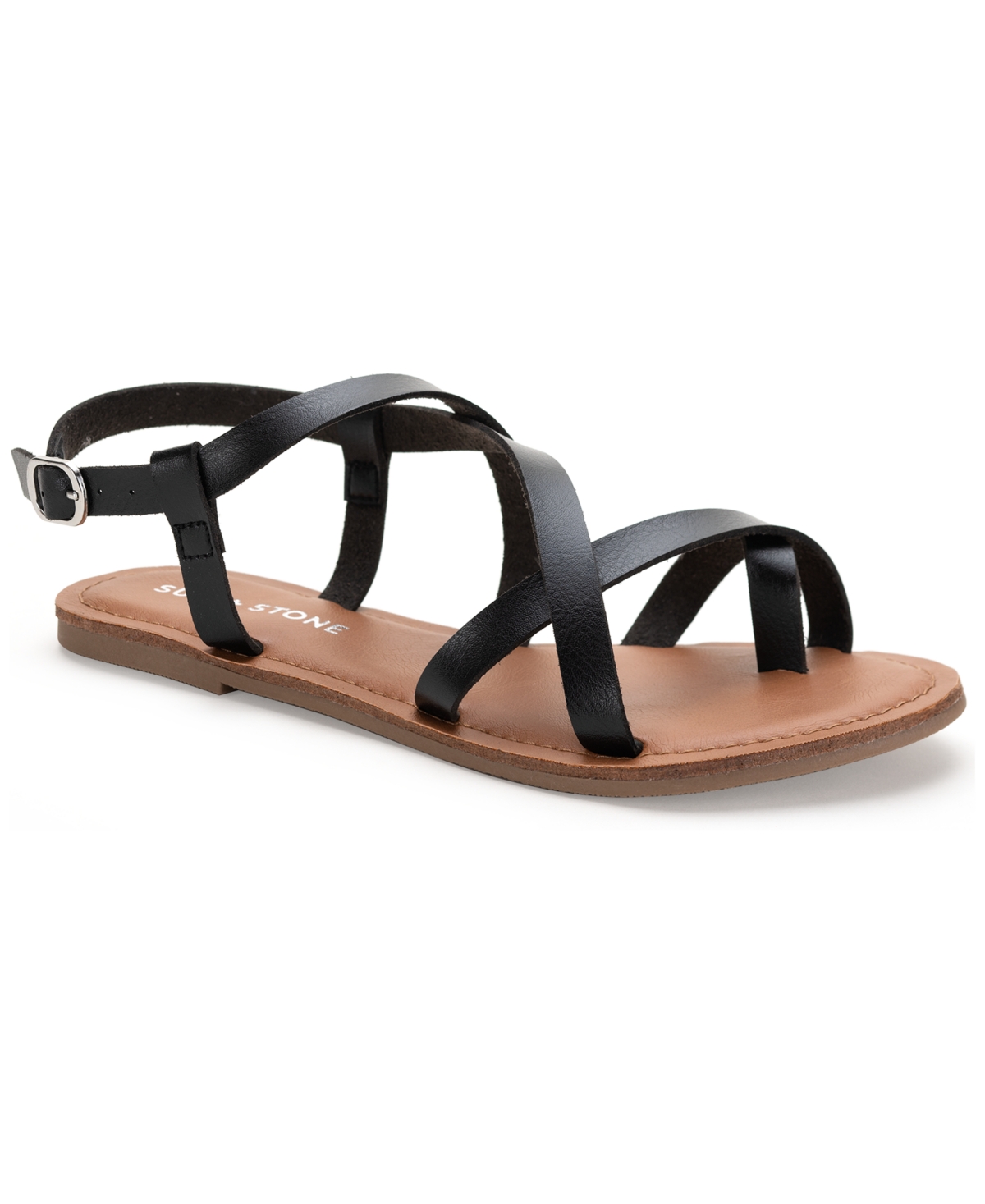 Sun Stone Roxxie Asymetrical Flat Sandals Created For Macy s