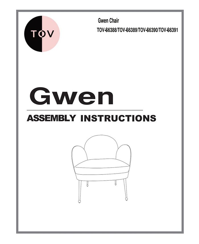 TOV Furniture Gwen Velvet Chair Macy's