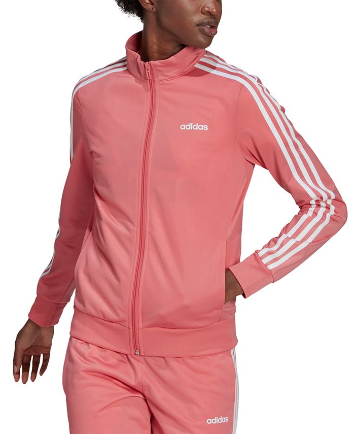 adidas Women's Essential 3-Stripe Tricot Track Jacket & Reviews -  Activewear - Women - Macy's