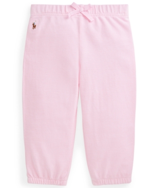 Ralph Lauren Baby Girls Oxford Mesh Jogger Pants