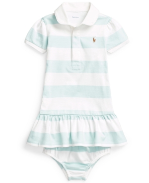 Ralph Lauren Baby Girls Cotton Jersey Rugby Dress