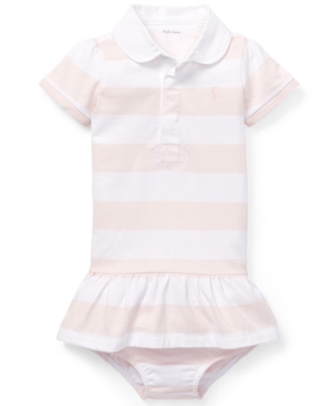 Ralph Lauren Baby Girls Cotton Jersey Rugby Dress