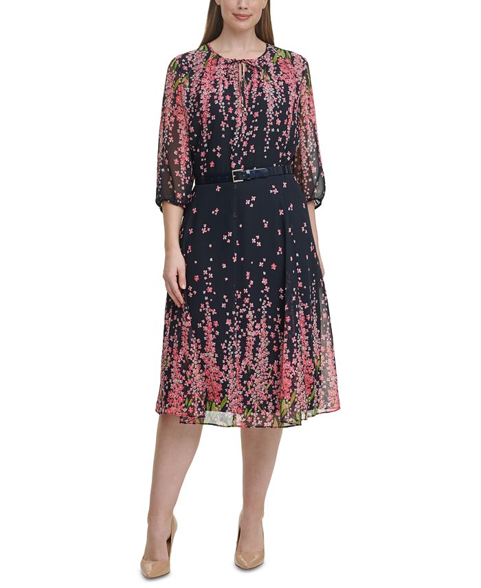 Tommy Hilfiger Plus Size Floral-Print Dress & Reviews - Dresses Sizes -