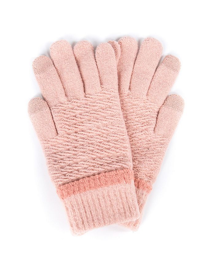 Marcus Adler Solid Knit Touchscreen Glove with Cozy Lining - Macy's
